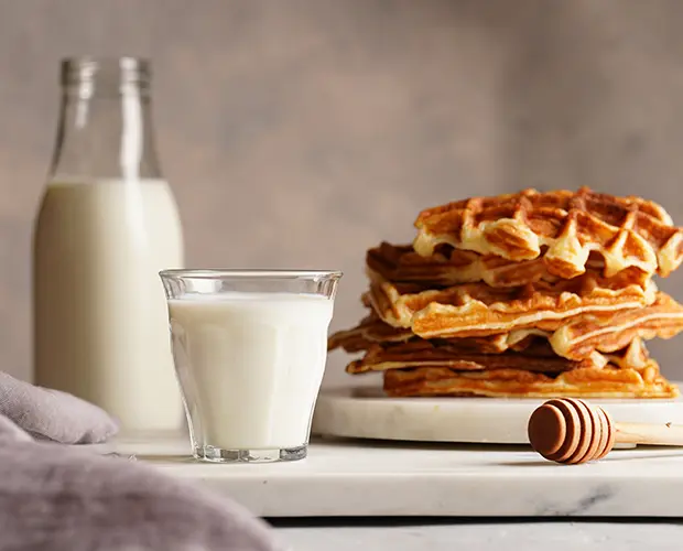Melk en wafels